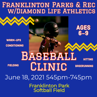 Flyer for Baseball Clinic